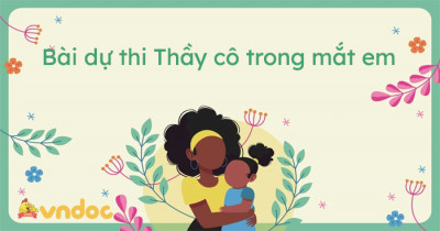 Quyết định về việc ban hành Thể lệ Cuộc thi "Thầy cô trong mắt em" năm 2023