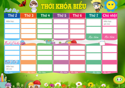 Thời khóa biểu - Số 3 - HKI. Năm học 2023-2024(thực hiện từ ngày 23/10/2023)