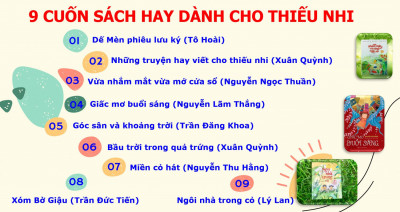 Bài giới thiệu sách tháng 12/2023 - 9 cuốn sách hay dành cho thiếu nhi.