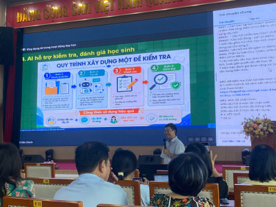 TẬP HUẤN TÍCH HỢP TRÍ TUỆ NHÂN TẠO (AI) VÀO KẾ HOẠCH GIÁO DỤC