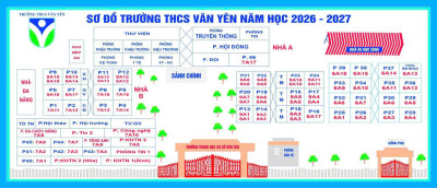 Sơ đồ trường THCS Văn Yên năm học 2026-2027