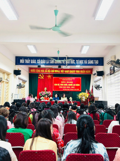 HỘI NGHỊ CÁN BỘ, VIÊN CHỨC, NGƯỜI LAO ĐỘNG TRƯỜNG THCS VĂN YÊN NĂM HỌC 2026 – 2027